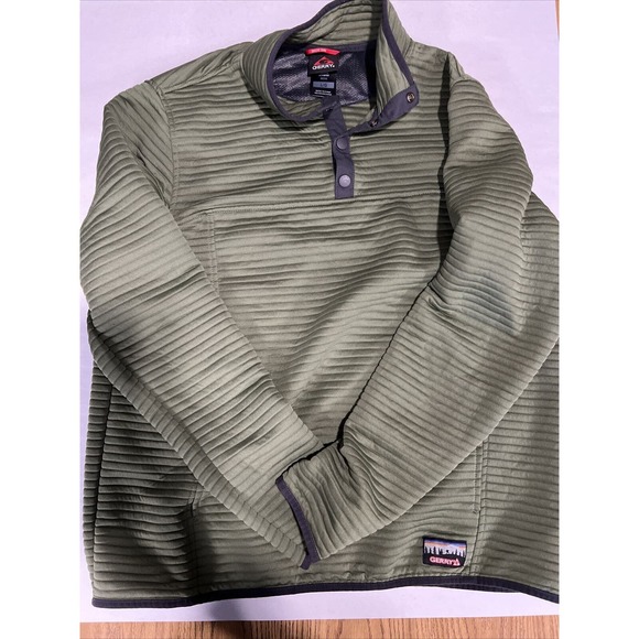 Gerry Mens Pullover Sweater Jacket Olive Green Size L!! (S1) - Picture 1 of 4